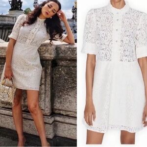 COPY - Lace Zara dress with rhinestone button.